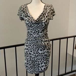 INC Leopard print dress party or office size M